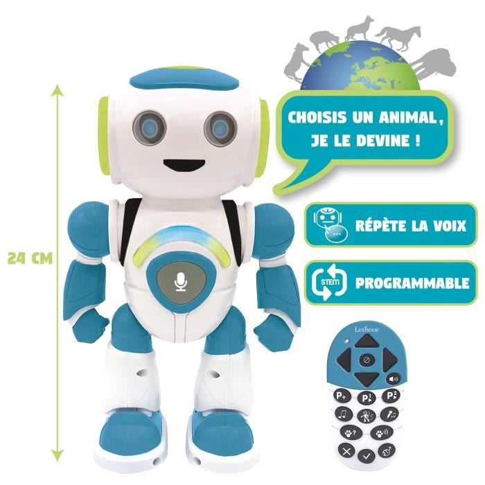 LEXIBOOK - POWERMAN Junior - Robot educativo interattivo - Età 3+