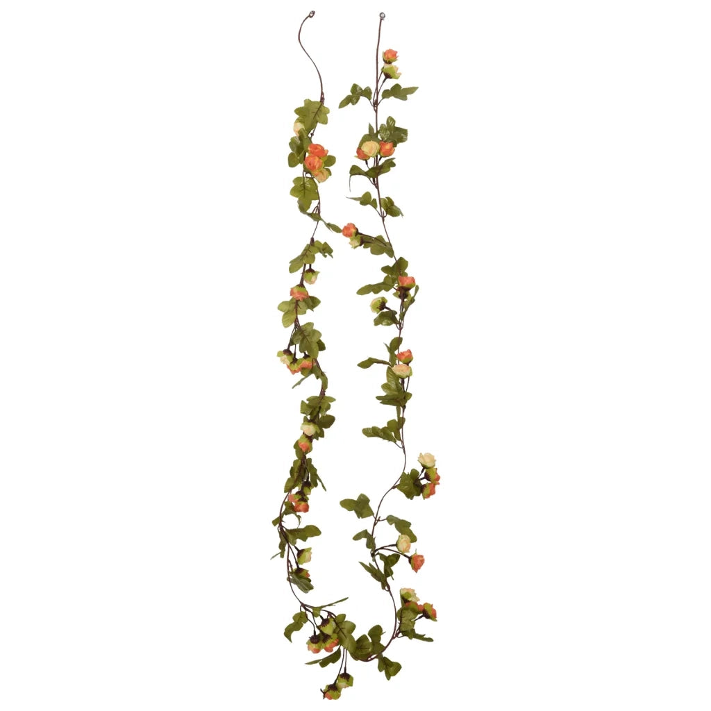 Ghirlande Fiori 6 pz Rosso Tramonto 215 cm 359063