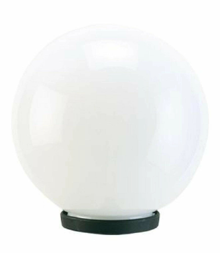 Testa Palo Lampione da Giardino Sfera Globo Illuminazione Esterno E27 Sovil Diametro: 30 cm, Colore: Opale