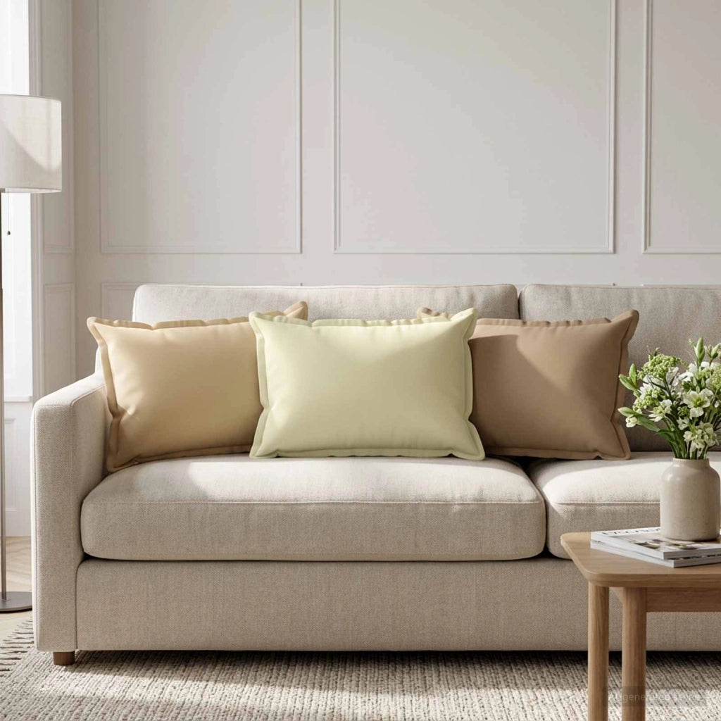 Federa 2 pz HOUTEN Beige 40 x 60 cm Poliestere 917580