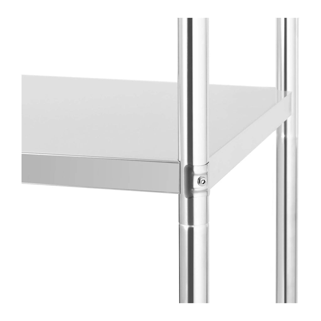 Ripiano in acciaio inox 80 x 40 x 180 cm 200 kg professionale 14_0005184