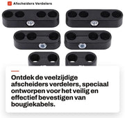 Afscheiders per cavi elettrici - Protezione dei cavi - 7 mm/8 mm - ABS - Resistente agli urti e resistenti all'usura - Divisori elettrici