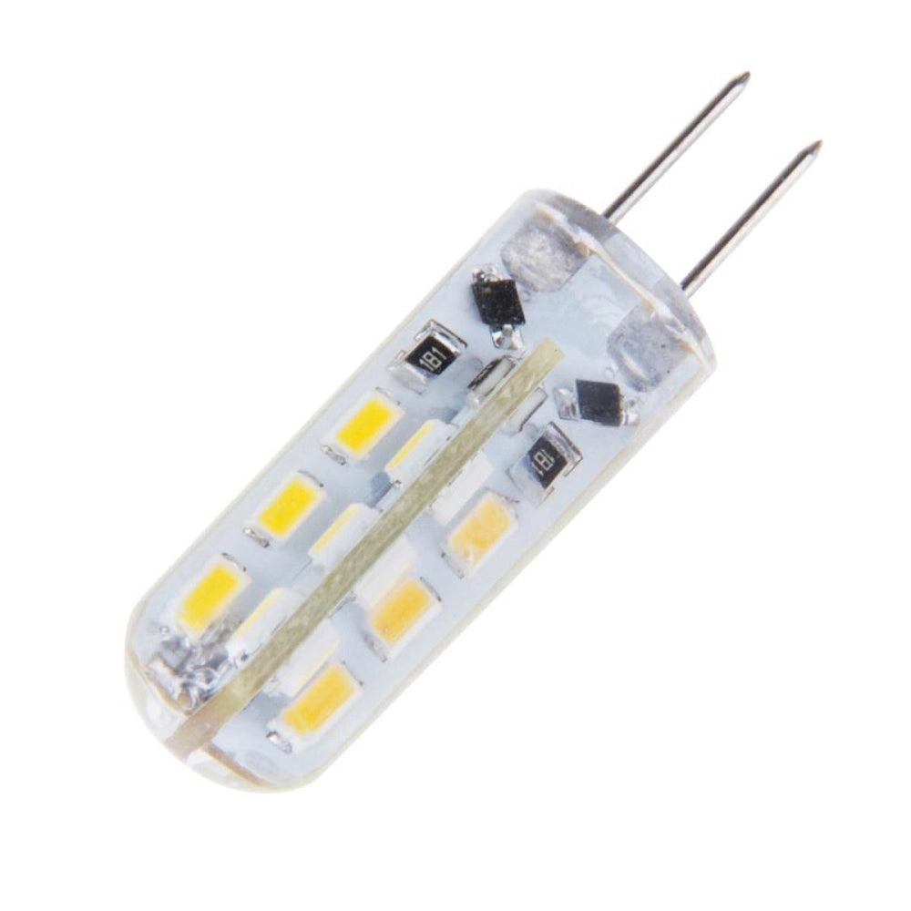 Trade Shop - 3 Lampadine Faretti 2w 24 Led G4 Attacco A Spillo Luce Bianca Fredda Calda 12v -