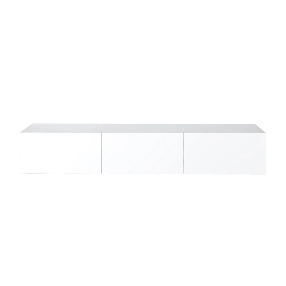 Mobile porta Tv sospeso 3 ante a ribalta Francy colore bianco 180x30x30H
