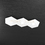 HEXAGON APPLIQUE-PLAFONIERA 3 LUCI BIANCO 1142-3L-BI