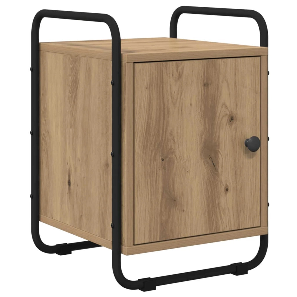 Armadio da Notte 2 pz Rovere Artigianale Legno ingegnerizzato 8007610