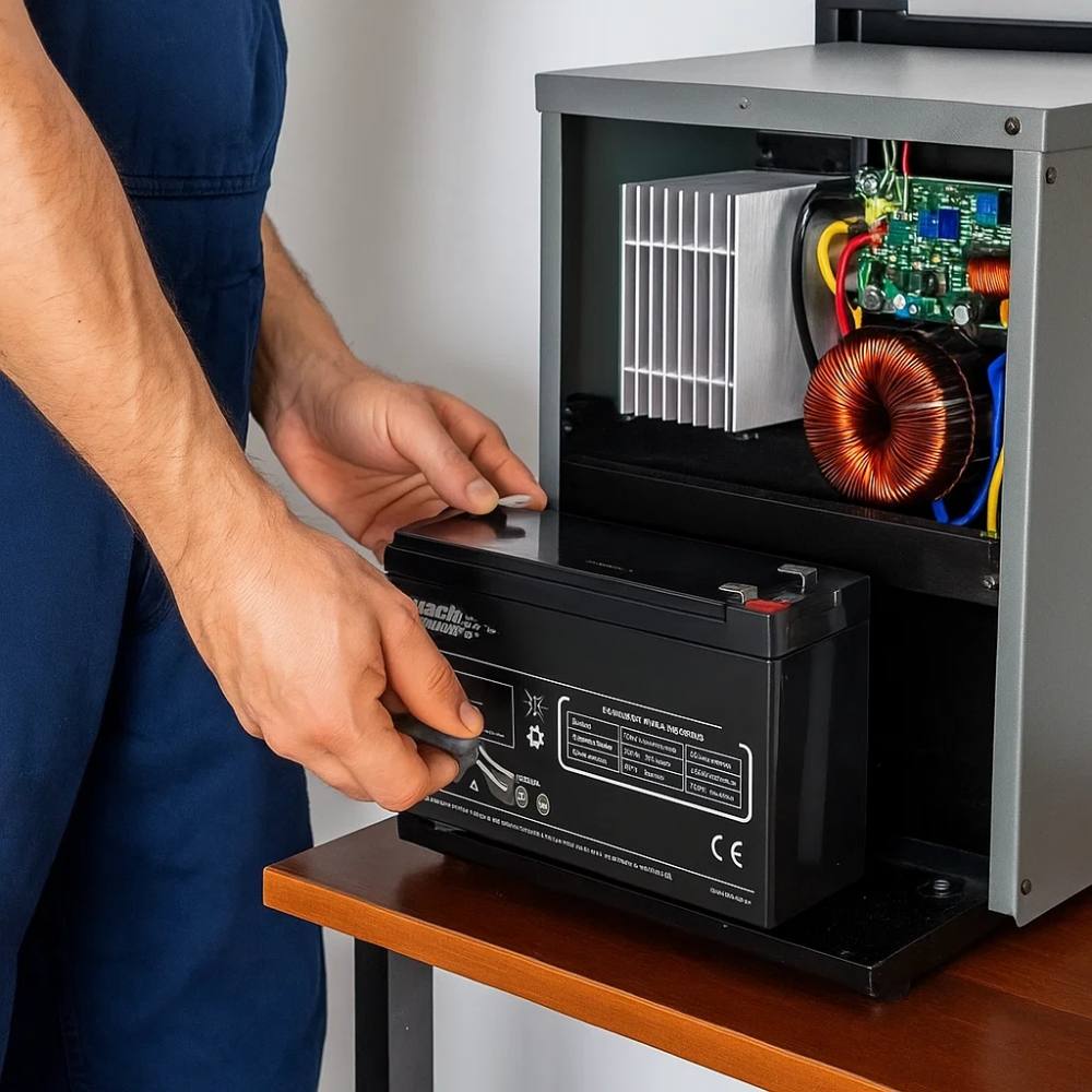 Mach power batteria al piombo 12v 9ah vrla agm ricaricabile per ups e sistemi di backup