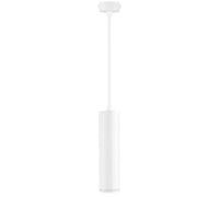 Trade Shop - Lampadario A Sospensione Da Soffitto Forma Cilindrica Lampada Pendente Attacco Gu10 Sp-01 - Bianco