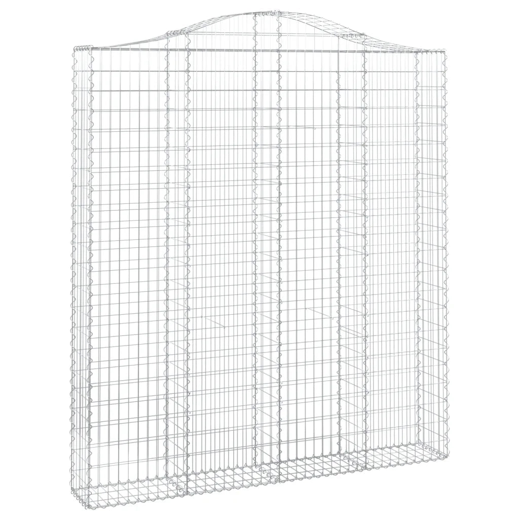 Cesti Gabbioni ad Arco 3 pz 200x30x220/240 cm Ferro Zincatocod mxl 99980