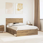 Struttura del letto Rovere Artigianale 135 x 190 cm 3411027