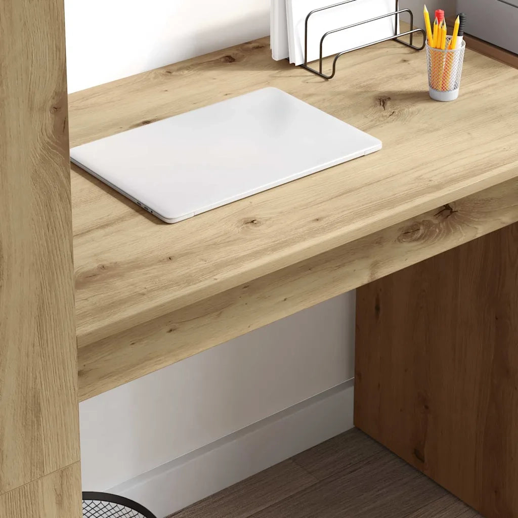 Scrivania con lo scaffale Rovere artigianale 113 x 54 x 120 cm 869281