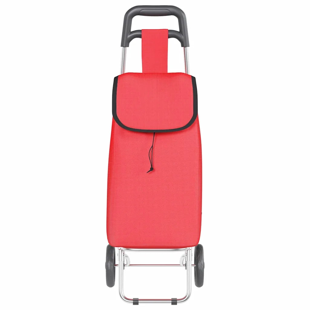 Carrello della spesa Rosso 35 x 28 x 92 cm Tessuto Oxford 42002345