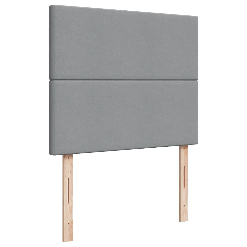 Giroletto a Molle con Materasso Grigio Chiaro 120x190cm Tessuto 3291212