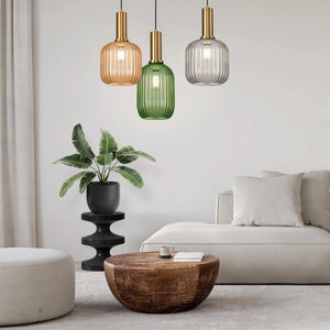 Lampada Da Soffitto Pensile Di Vetro Arancione APP458-1CP