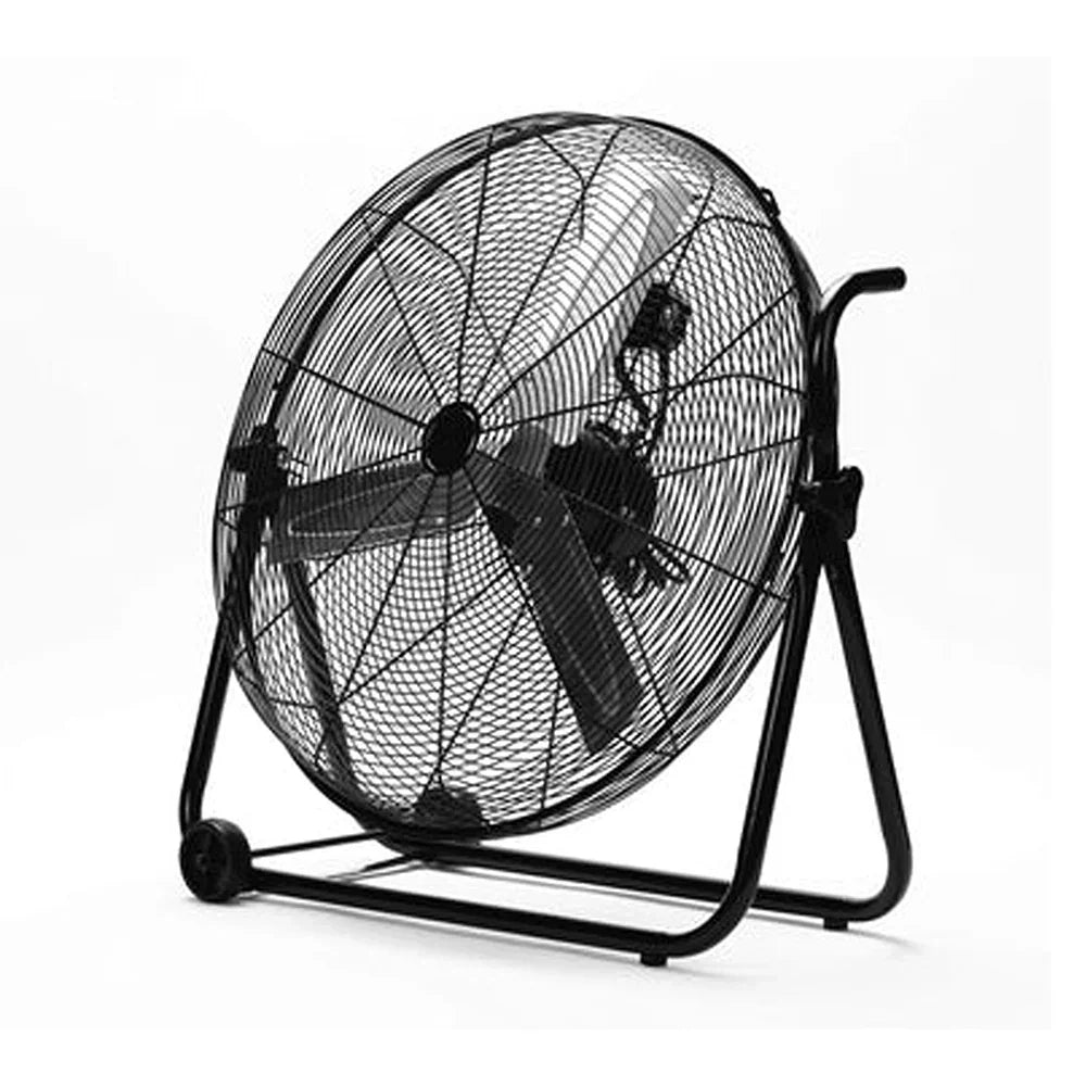Ventilatore industriale da pavimento  con ruote Nero 180 W Ø 70 cm