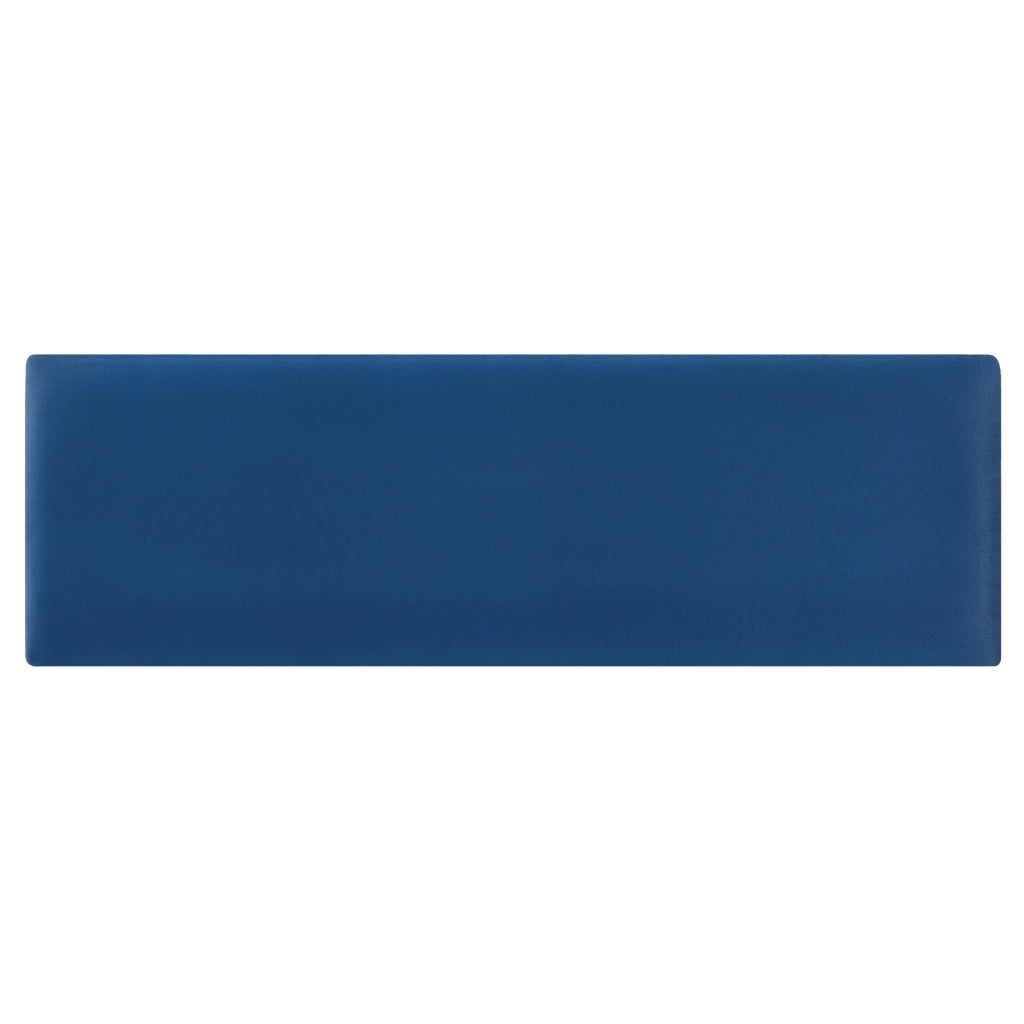 Set Carpino di 2 Pannelli Murali Imbottiti Rivestiti in Tessuto Velluto Blu Marino 90x30 cm [neu.haus]