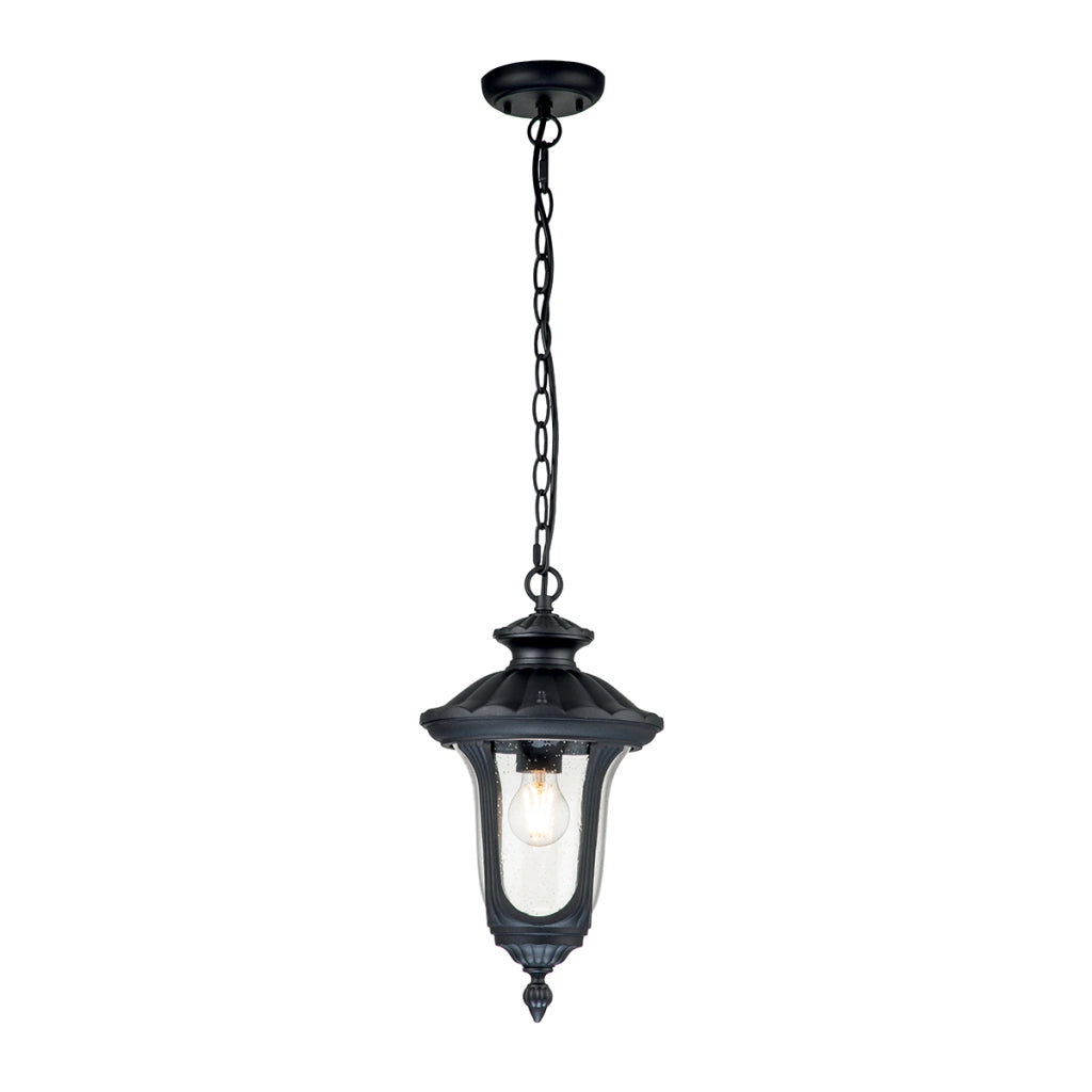 Lampada sospensione esterna Chicago Elstead nera E27