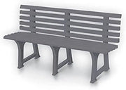 Panchina Isotta 3 posti cm 147x51x75h tortora