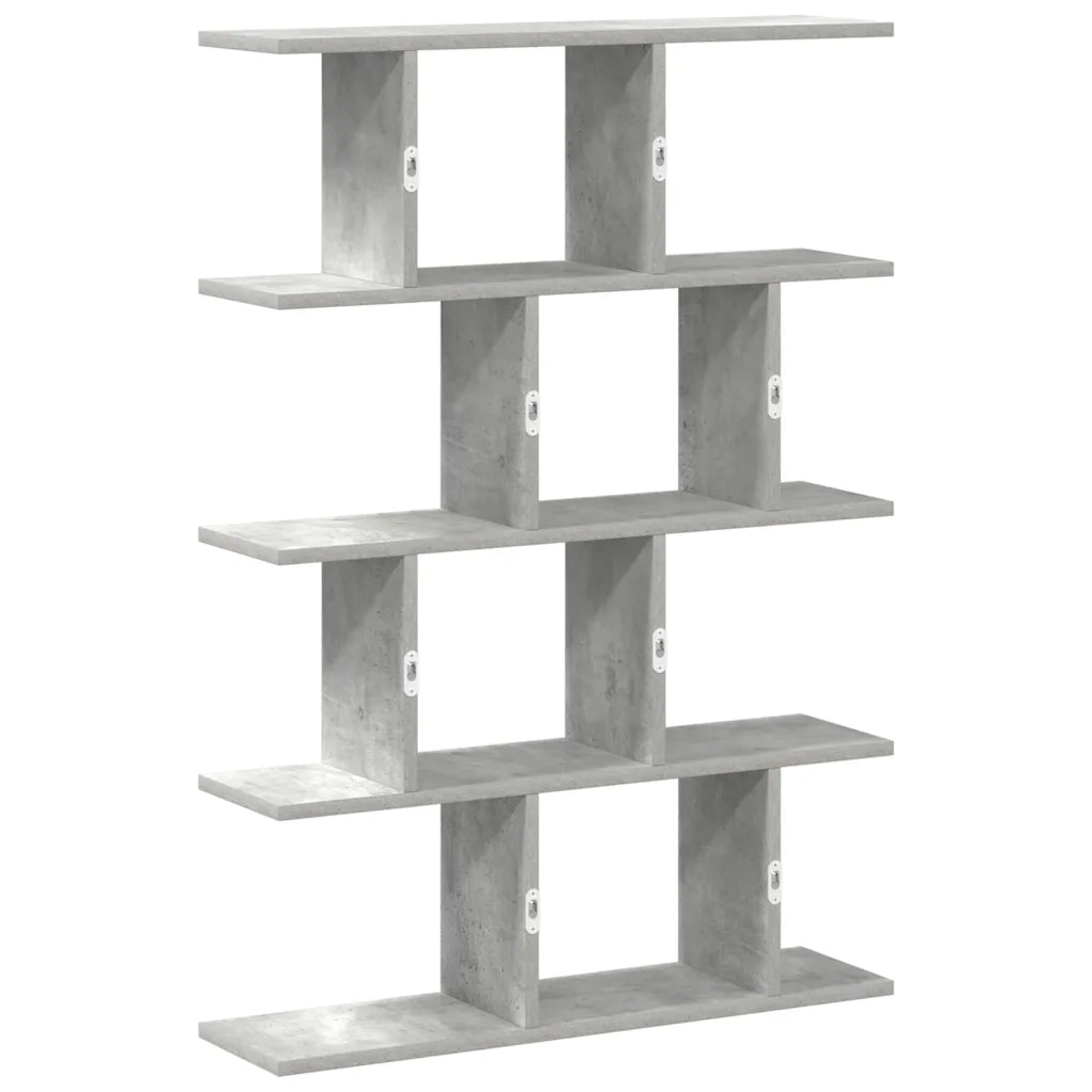 vidaXL Mensola a Cubo da Muro 12 Scomparti Truciolato Grigio Cemento
