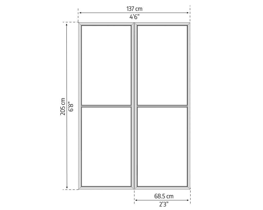 Canopia Set Di Porte a Rete Per Sanremo Pergola Chiusa Bianco