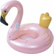Trade Shop - Ciambella Salvagente Cavalcabile Fenicottero Rosa Bambini 115cm Mare Piscina -