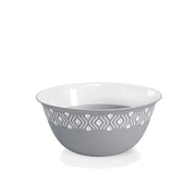 Ciotola Insalatiera in Plastica Tosca Bianco Grigio 23 cm Stefanplast