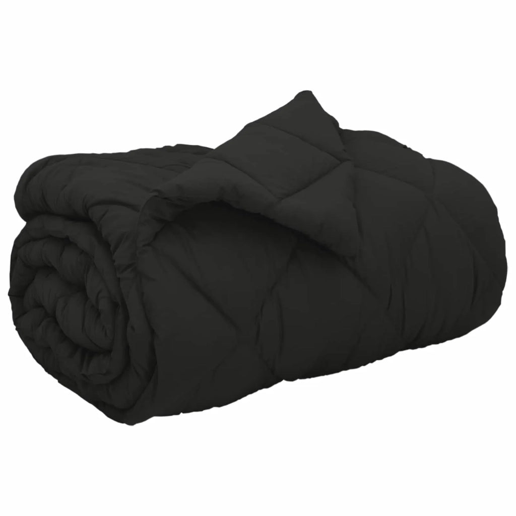 Duvet Invernale Nero 155 x 220 cm Microfibra 42025706