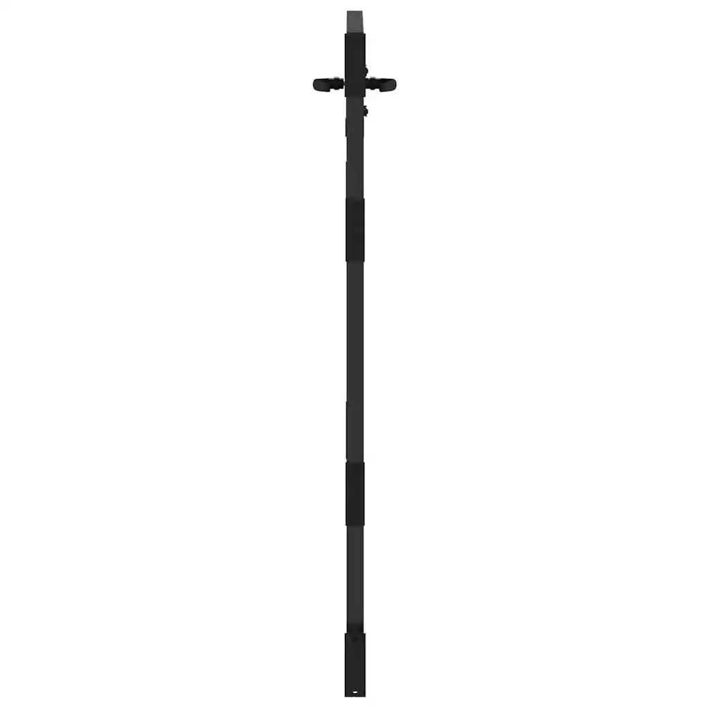 Cancello da giardino con blocco Nero 85 x 125 cm CFW7686284