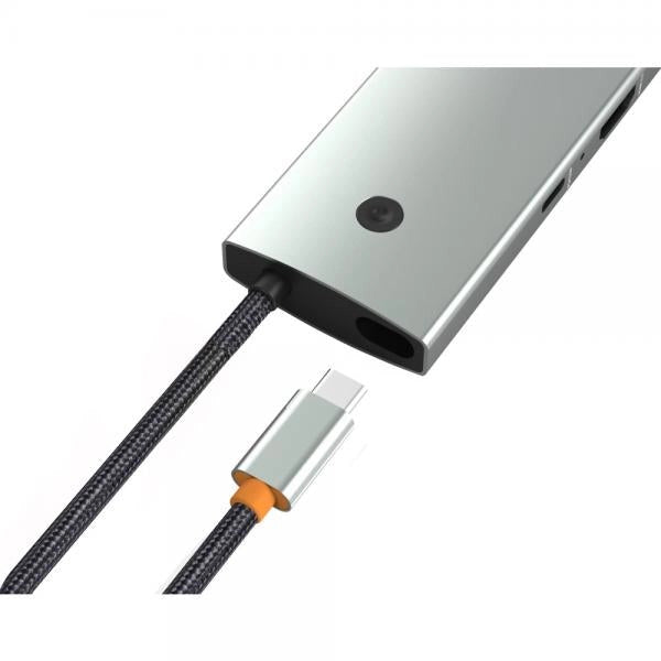Docking Station Multifunzione Hub USB-C 6 in 1 con interruttore