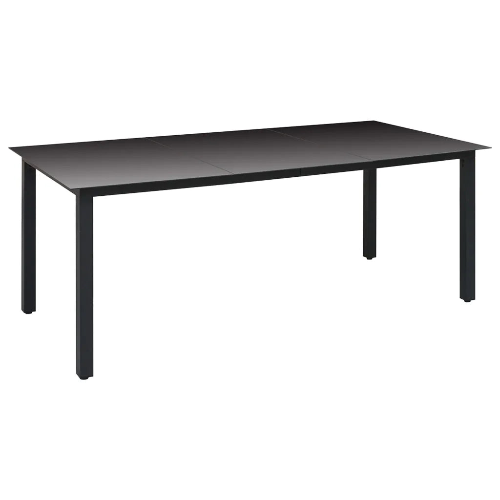 Set da Pranzo da Giardino 7 pz Nero e Marrone 3060074