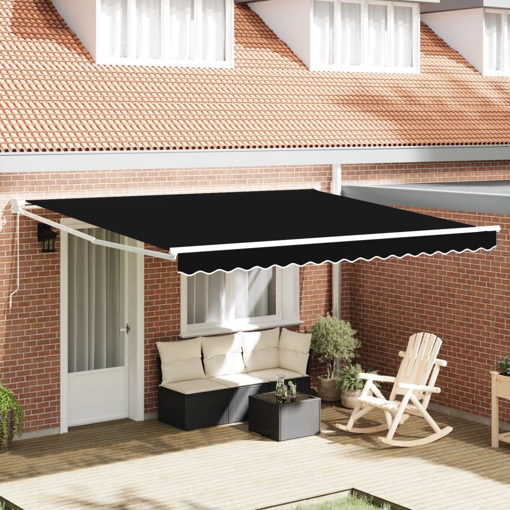 Tenda retrattile manuale  Nera 400x300 cm