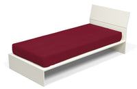 Lenzuolo Sotto con Angoli ed Elastico Tinta Unita Bordeaux 1 Piazza e Mezzo