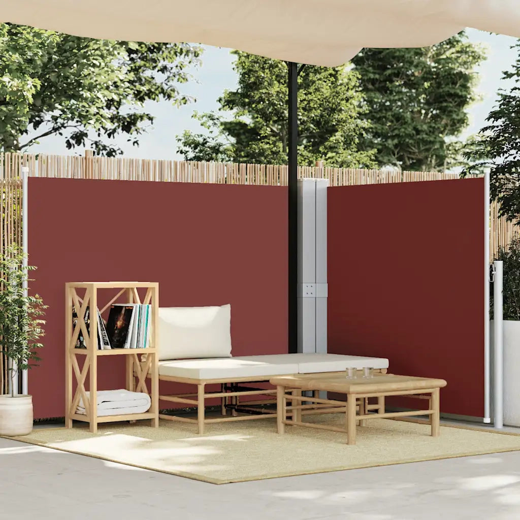 Tenda da Sole Laterale Retrattile Marrone 140x1000 cm