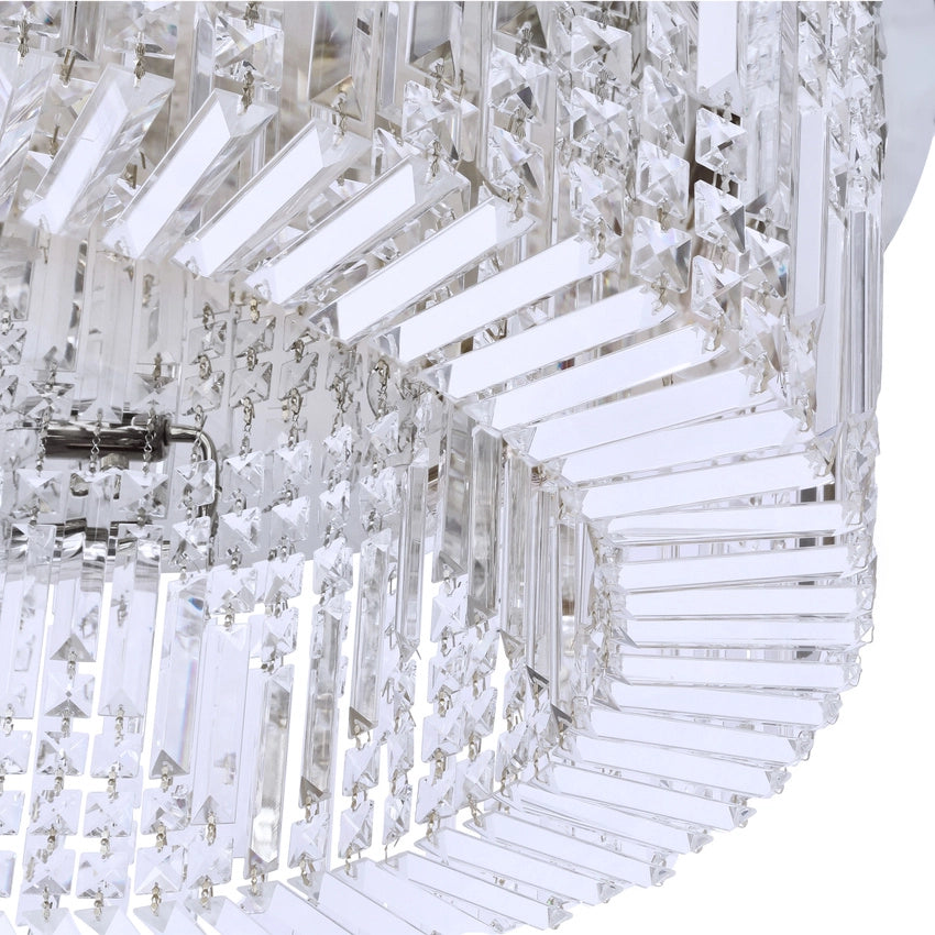 Plafoniera glamour cromata cristallo 10xE14 Candellux