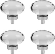 Knotti cristalli rotondi 4 pezzi 45 mm cristalli artificiali maniglie per porte in vetro per mobili - cristallo chiaro