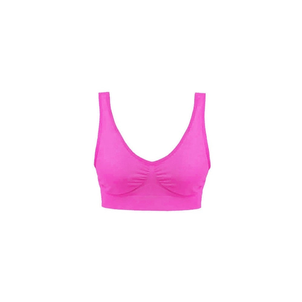 Trade Shop - 3 Pz Reggiseno Reggi Seno Bra Sportivo 3 Colori Sport Intimo Donna Reggiseni Tg. -