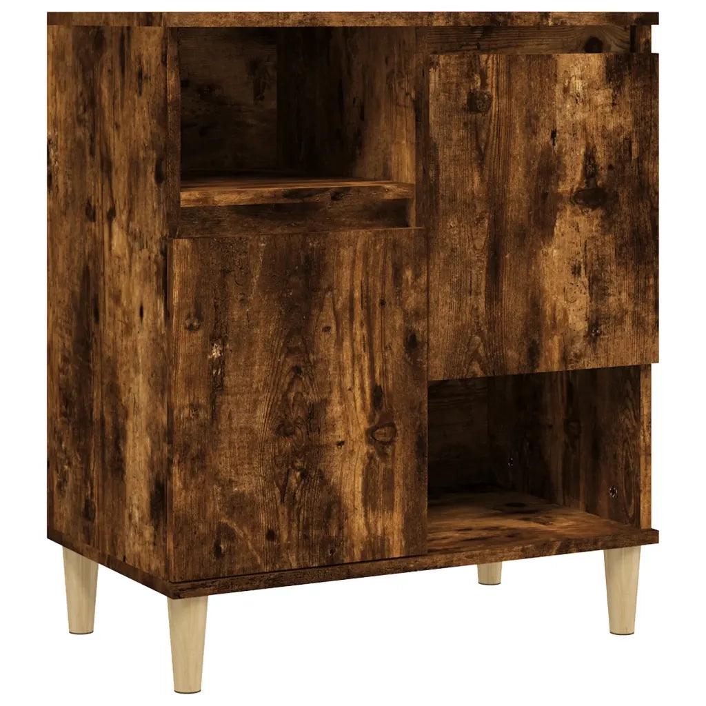 Credenza-Buffet-Armadio da cucina Rovere Fumo 60x35x70 cm in Legno Multistrato 391928
