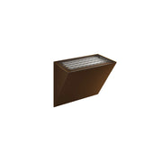 Applique LED da Parete MINI COMET 40x90mm Corten, 10/20W Switch 2700K/3200K/4000K, Dimmerabile TRIAC IP65 - Beneito & Faure