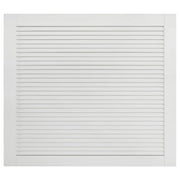 Porta a persiana in legno massello di pino anta per mobile anta per mensola rivestimento per armadio guardaroba paravento bianco 39,5 x 49,4 cm 02_0003879