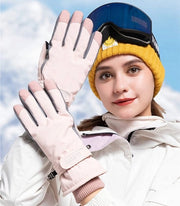 Manopole per bicicletta - Manopole per donna - Dimensione unica - Resistente al caldo e al freddo - Antiscivolo touchscreen - Impermeabile e gonfiabile - Adatto per sci, bicicletta, escursioni e arrampicate