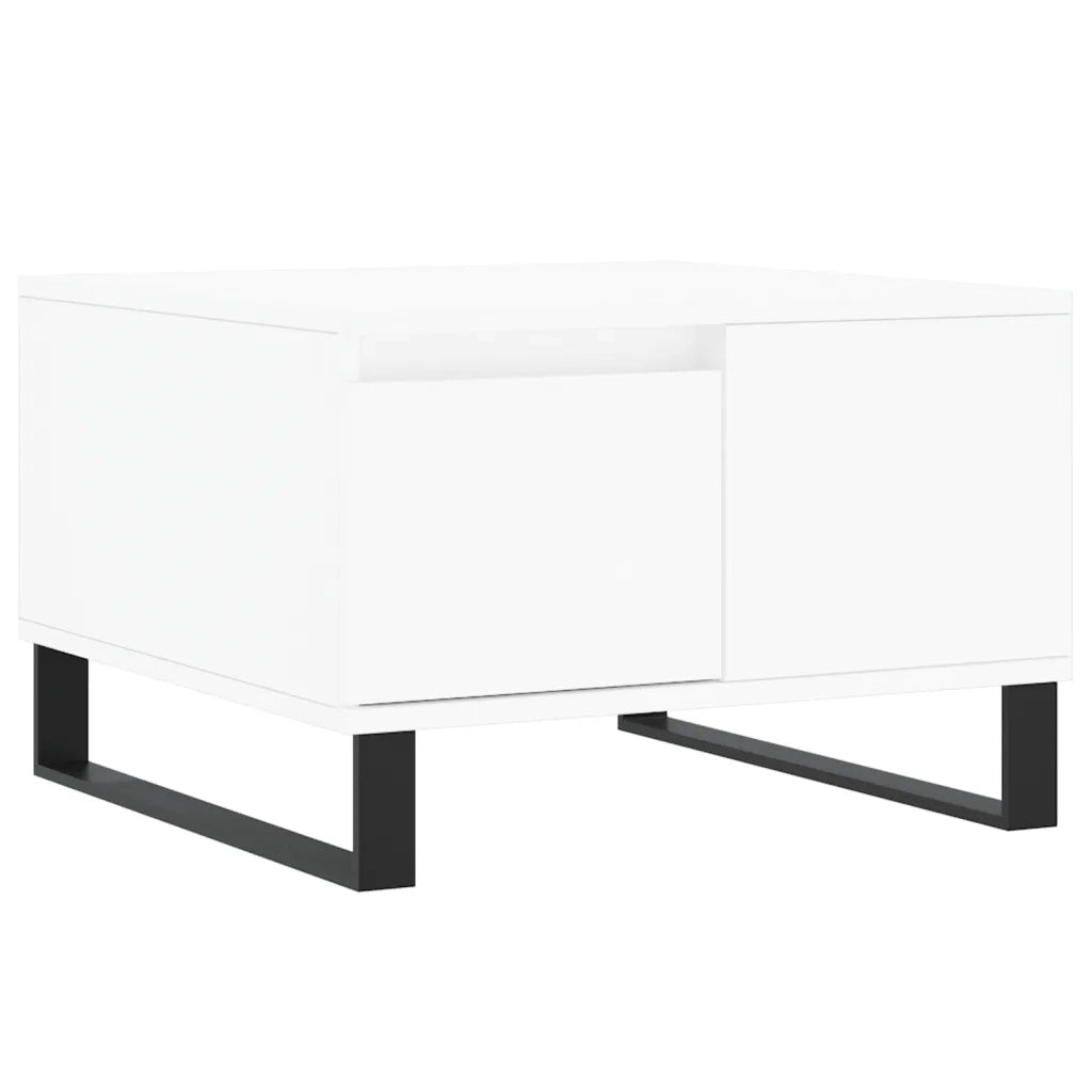 vidaXL Tavolino da Salotto Bianco 55x55x36,5 cm in Legno Multistrato