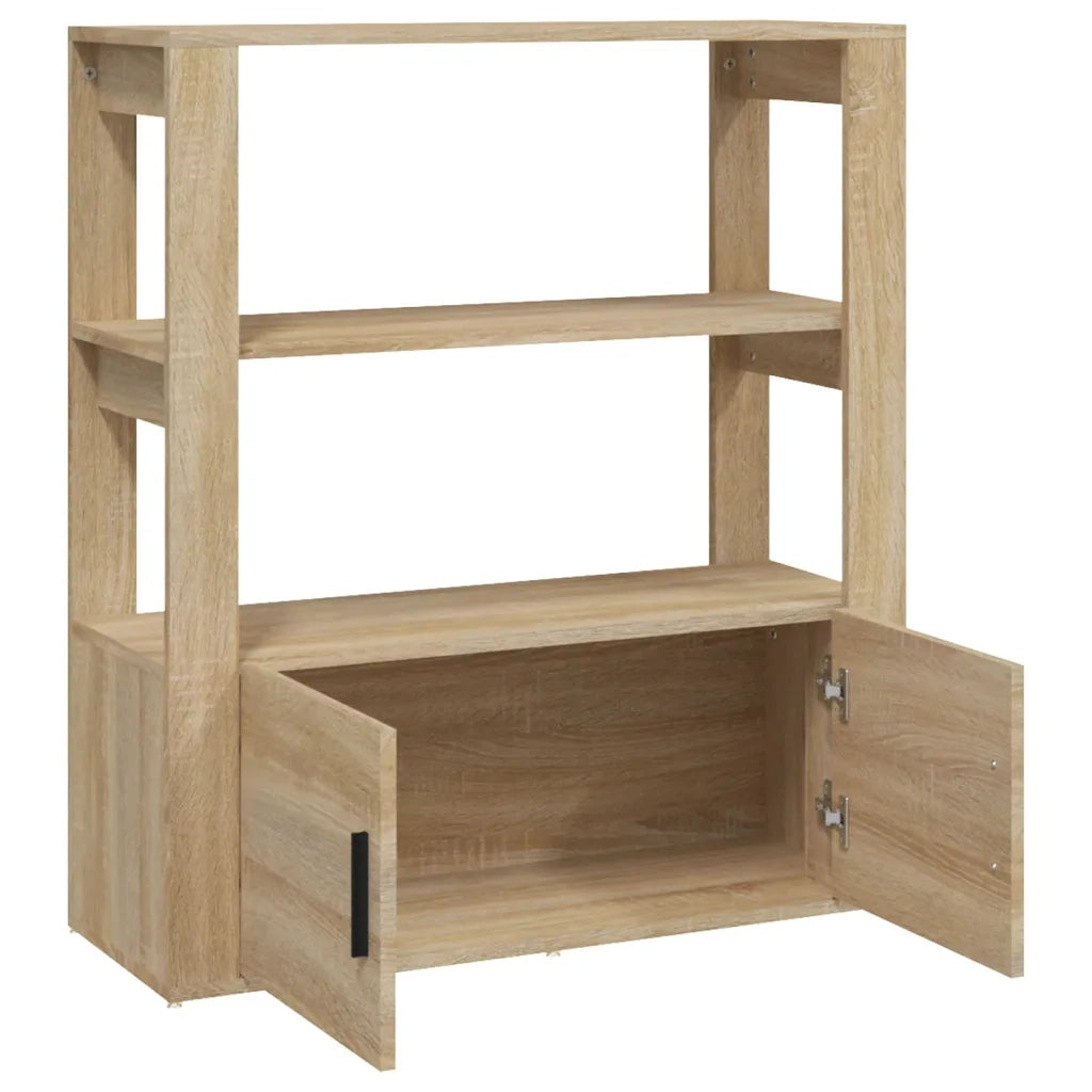 Credenza Rovere Sonoma 80x30x90 cm in Legno Multistrato 819463