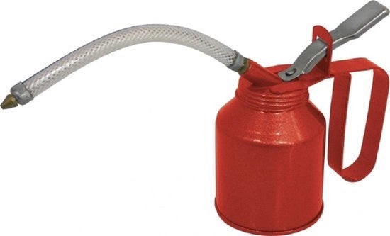 Kit di pompa per auto con serbatoio in acciaio inossidabile 200 ml - pistola spray rossa - serbatoio a compressione metallico - pompa manuale per auto