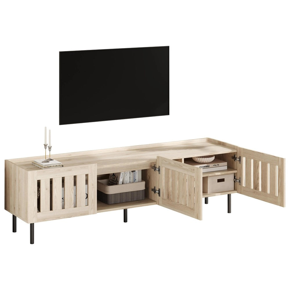 Mobile TV Lowboard ¨C MINIMAL ¨C Legno MDF, Design Traforato, 160x40x47 cm