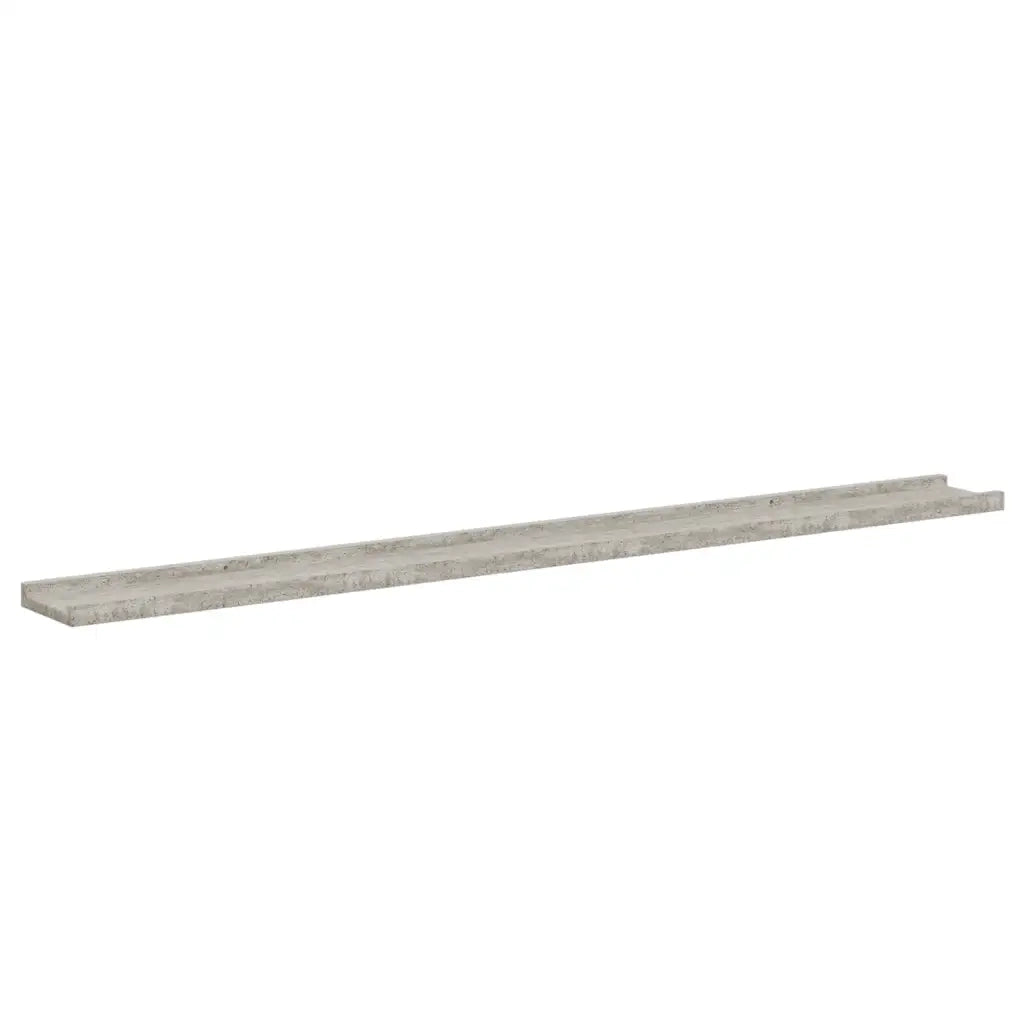 Mensole da Parete 4 pz Grigio Cemento 115x9x3 cm 326708