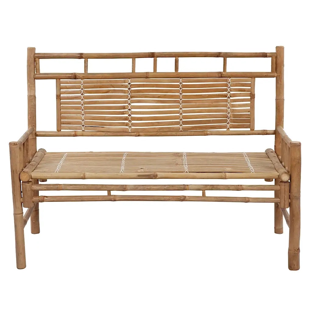 Panca da Giardino con Cuscino 120 cm in BambÃ¹