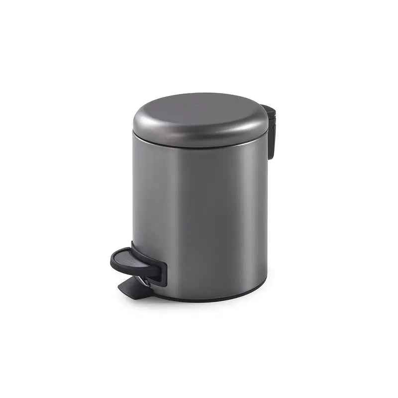 Portarifiuti 3 lt Potty gun metal 25,1 x 17,4 x 22,6 cm