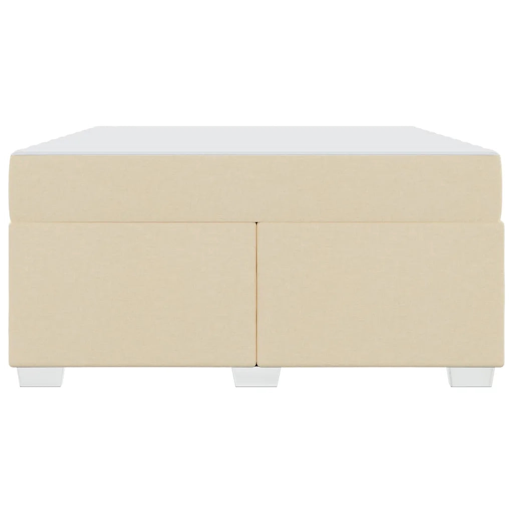 Struttura del letto con materasso Crema 140 x 200 cm Tessuto 3399192