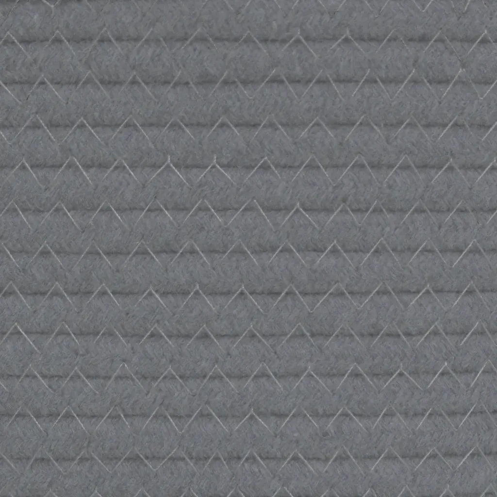 Cestini Portaoggetti 2 pz Grigio e Bianco ?28x28 cm in Cotone CFW3155094