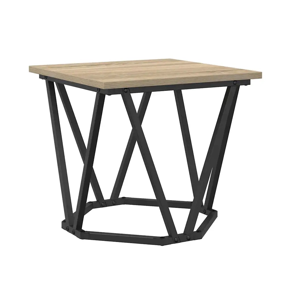 Set 2 pz Tavolini da salotto | Tavolino da caff¨¨ | Tavolino da Soggiorno Rovere Sonoma Legno ingegnerizzato e acciaio